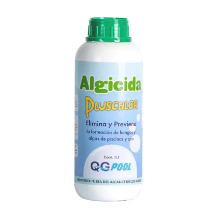 Algicida Pluschlor 1 litro Producto Bactericida para Piscinas