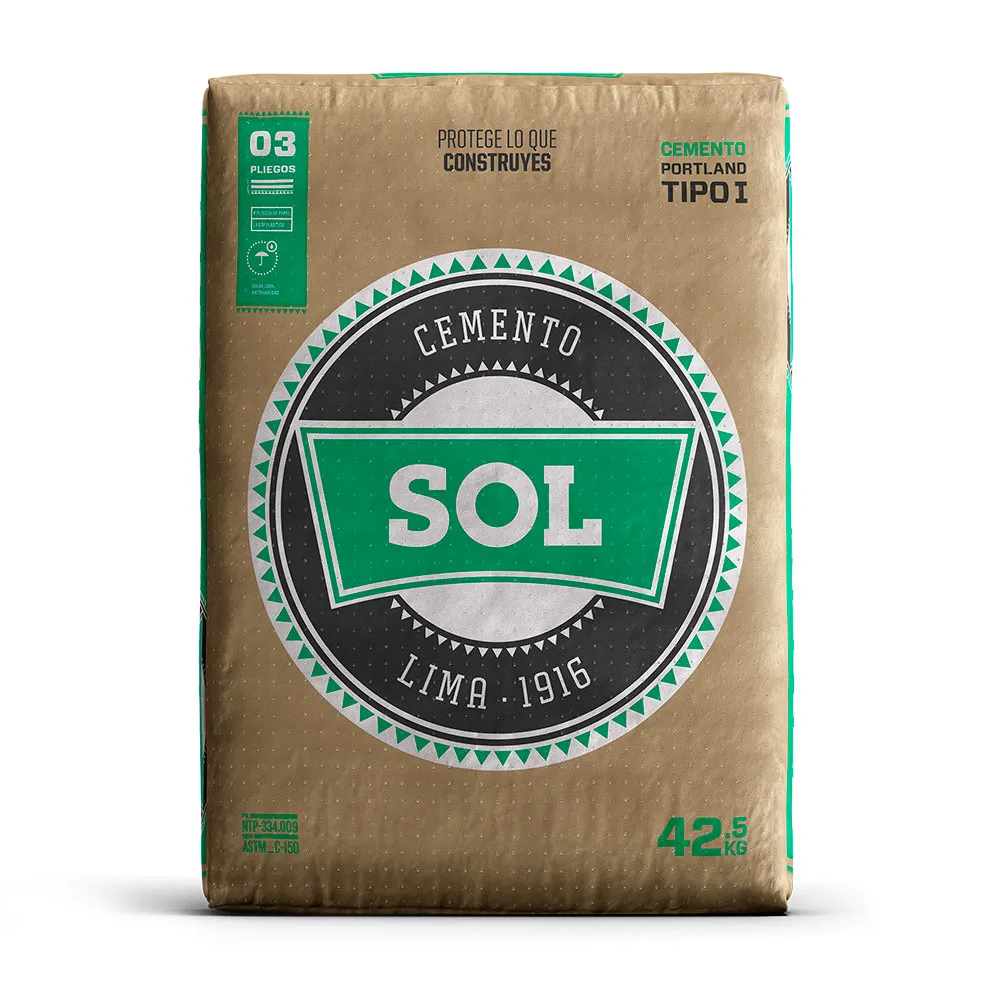 cemento sol Cemento Sol Tipo I 42.5 Kg - Imagen 1
